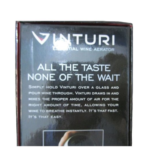 Vinturi Essential Wine Aerator New Stand Sediment Filter Travel Pouch IOB - Picture 5 of 12
